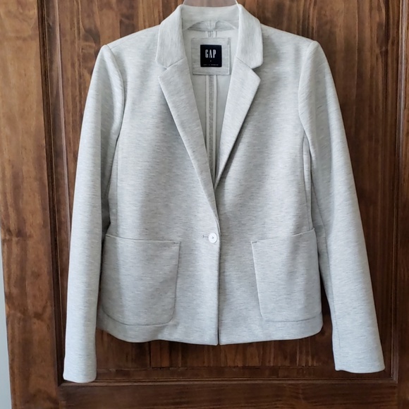 GAP Jackets & Blazers - NWOT Gap Women's Gray One-Button Blazer Size 8